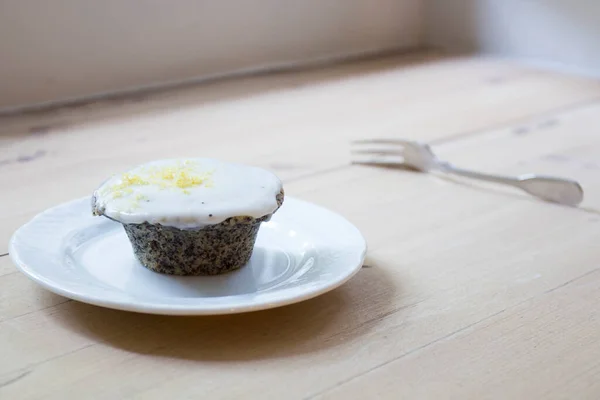 Makové Muffiny Vyrobené Německém Cukrárně — Stock fotografie