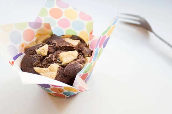 Chocolate Muffins Chocolate Chips — Stockfoto