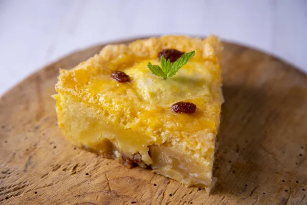 Far Breton Gastronomic Specialty Brittany Region France Cake Texture Similar — Stock Photo, Image