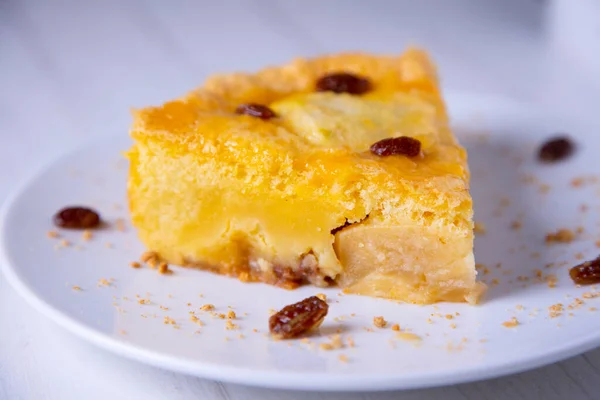 Far Breton Gastronomic Specialty Brittany Region France Cake Texture Similar — Stock Photo, Image