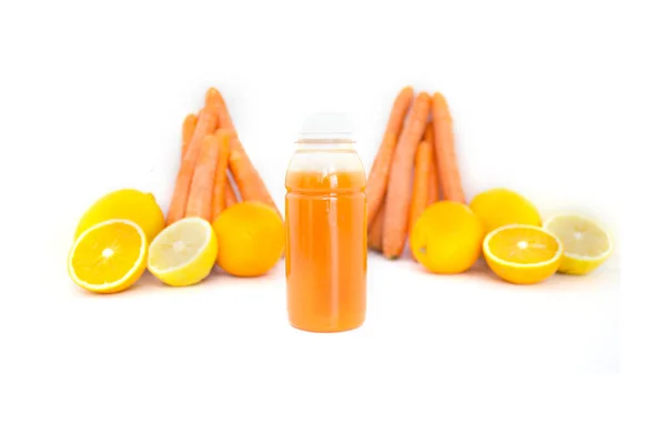 Köstlicher Und Gesunder Bio Orangensaft — Stockfoto