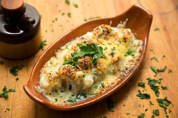 Cauliflower Cooked Oven Gratin Other Vegetables Pumpkin — Stock Photo, Image