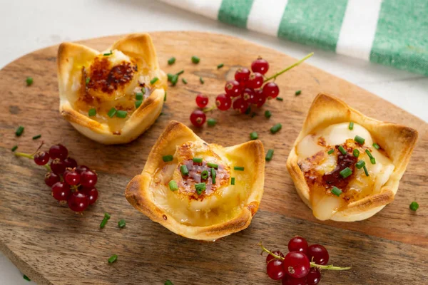 Goat Cheese Appetizers Shortcrust Pastry — Stock Photo, Image