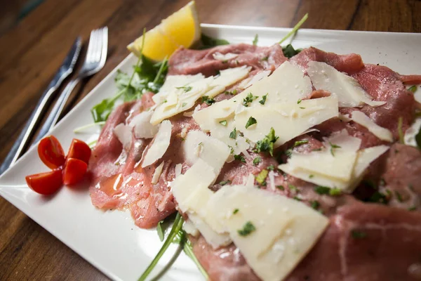 Antipasto 이탈리아 가스트 전형적 시작의 종류이다 파토는 나타와 차가운 음식을 — 스톡 사진