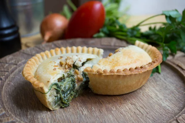 British Spinach Pie is a  classic dish found in most pubs around England, just like mum used to make. Tender pieces of steak are cooked with vegetables and English ale, then wrapped in the best flaky buttery pie crust.