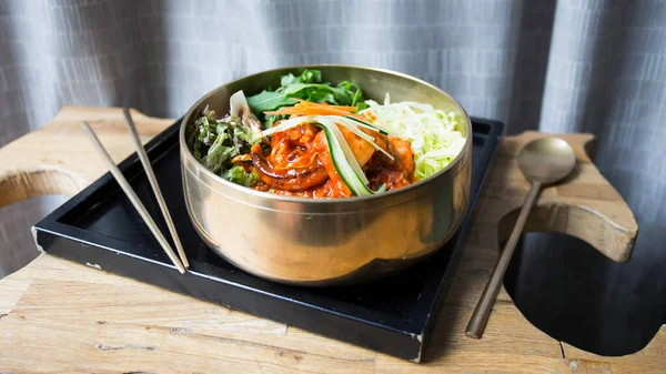 Kimchi Salad Vegetables Restaurant Asia — Stock Photo, Image