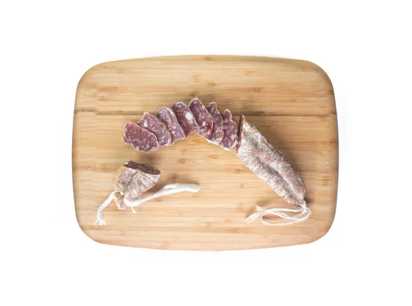 イベリア ソーセージ フエは 豚肉で作られた典型的なカタルーニャのソーセージで スペインの他の地域で広く普及しており その有機的な特徴を高く評価しています — ストック写真
