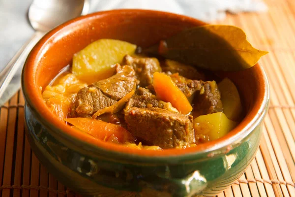 Beef Stew Potatoes Carrots Other Vegetables — Stock Photo, Image