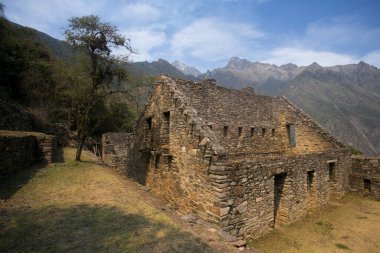 Choquequirao kalıntıları, Peru 'daki İnka arkeolojik alanı, Machu Picchu' ya benzer yapı ve mimari yapıda..