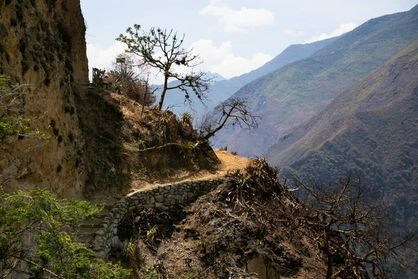 Hike Apurmac Canyon Ruins Choquequirao Inca Archaeological Site Peru Similar — Stock Photo, Image