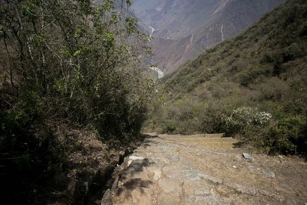 Hike Apurmac Canyon Ruins Choquequirao Inca Archaeological Site Peru Similar — Stock Photo, Image