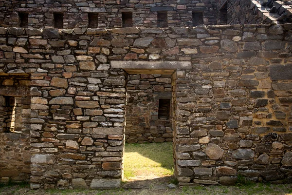 Ruiner Choquequirao Inka Arkæologisk Lokalitet Peru Ligner Struktur Arkitektur Til - Stock-foto