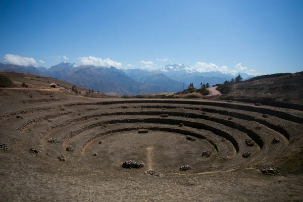 Agricultural Terraces Sacred Valley Moray Cusco Sacred Valley Peru — Stock Photo, Image
