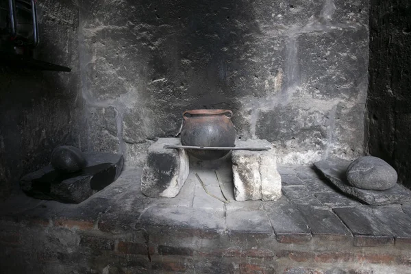 Stare Kuchnie Naczynia Klasztoru Santa Catalina Arequipa Peru — Zdjęcie stockowe