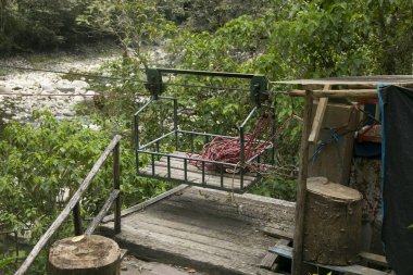 Machupichu 'ya ulaşmak için Santa Teresa Hidroelctrica' dan Aguas Calientes 'e yürüyüş. Birkaç yürüyüşçüyle tren raylarını takip eden yol.