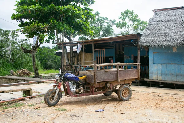 Moto Vehicle Town Amazonian Region Peru Close Yurimaguas City — Stock Photo, Image
