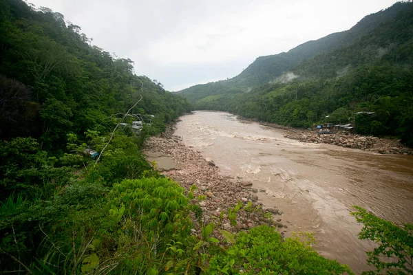 Río Huallaga Pasa Cerca Del Pueblo Chazuta Selva Peruana —  Fotos de Stock