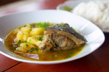 Majaz pişirdi. Majaz ya da Paca, Peru ormanlarında sıkça tüketilen ve son derece değerli olan bir et kemirgenidir..