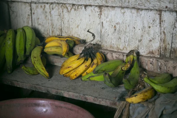 Variedade Banana Peruana Área Selva Peruana Amazônia — Fotografia de Stock