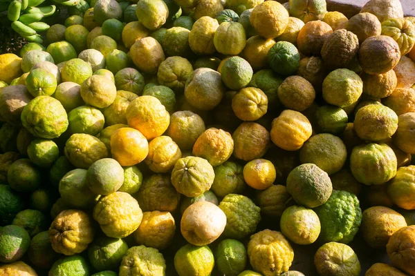 Odrůda Peruánských Citronů Peruánské Džungle Trhu Oblasti Amazonie — Stock fotografie