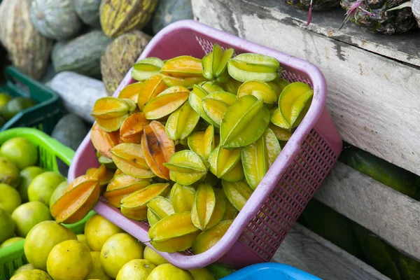 Asterisa Star Fruit Fruit Averrhoa Carambola Tree Native Indonesia Philippines — Stock Photo, Image