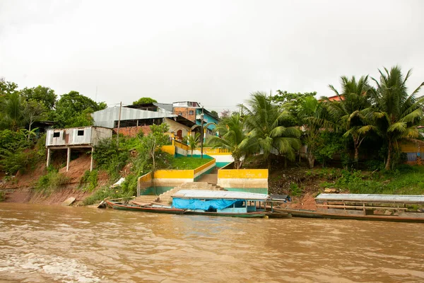 Vistas Cidade Yurimaguas Rio Huallaga Selva Peruana — Fotografia de Stock