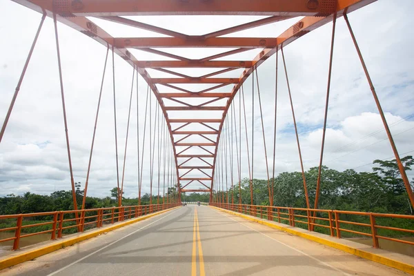 Puente Paranapura Ciudad Yurimaguas Selva Peruana — Foto de Stock