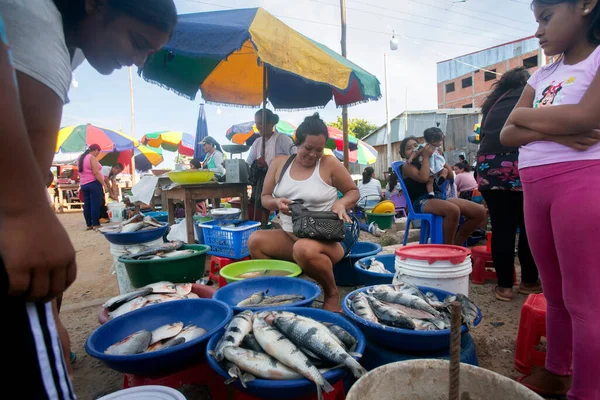 Юримагуас Перу Октября 2022 Года Торговые Палатки Центральном Продовольственном Рынке — стоковое фото