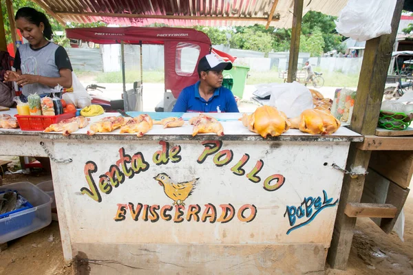 Юрімагуа Перу Жовтня 2022 Року Постачальник Зупиняється Центральному Продовольчому Ринку — стокове фото
