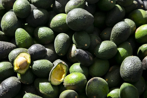 Avocados Πάγκο Στην Κεντρική Αγορά Οπωροκηπευτικών Στην Αρεκίπα Του Περού — Φωτογραφία Αρχείου