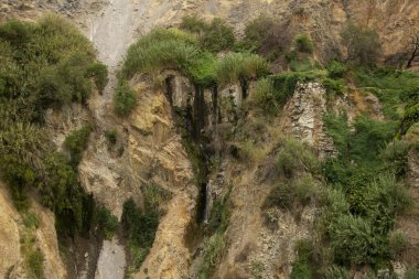 Cabanaconde 'dan Oasis' e giden yolu takip ederek Colca Kanyonu 'ndan yürü..