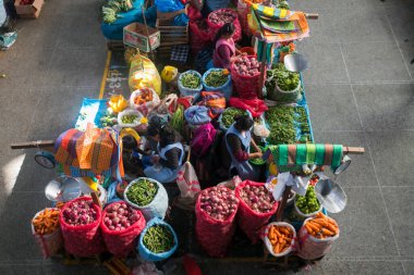Urubamba, Peru; 1st October 2022: Central food market of Urubamba, City of the Sacred Valley in Cuzco.