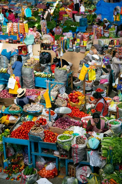 Urubamba Peru 1St October 2022 Central Food Market Urubamba City — стокове фото