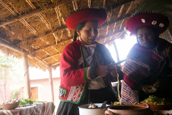 Maras Peru 1St October 2022 Celebrating Pachamanca Feast Quechua Tribe — Stock Photo, Image