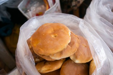 Peru 'nun Cusco şehrinde geleneksel ekmek.