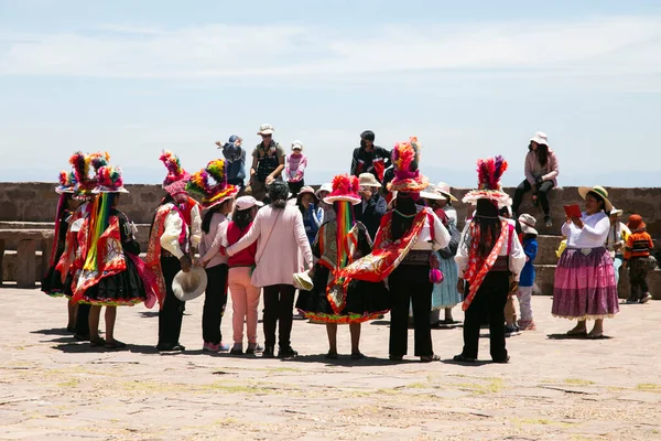 Taquile Περού Ιανουαρίου 2023 Τοπικοί Από Νησί Taquile Στο Περού — Φωτογραφία Αρχείου