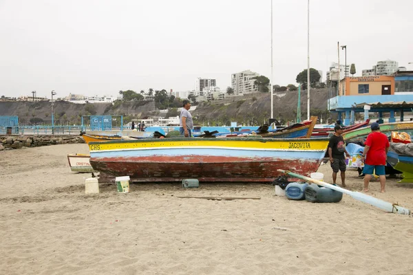 Lima Peru Januar 2023 Tätigkeit Der Fischereiindustrie Hafen Von Chorrios — Stockfoto