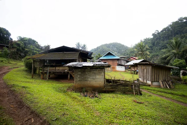 Indigeno Villaggio Tribù Alta Collina Nelle Montagne Della Provincia Chiang — Foto Stock