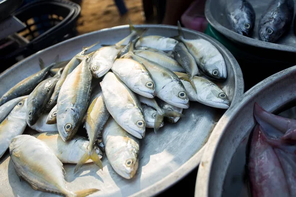 Vis Stal Een Strand Markt Sichon Provice Het Zuiden Van — Stockfoto