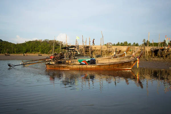 Fischerboote Auf Der Insel Yao Süden Thailands — Stockfoto