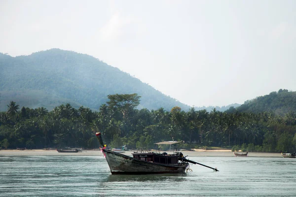Barcos Pesca Isla Yao Sur Tailandia — Foto de Stock