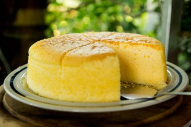 Tokyo 'da bir pastanede Japon pandispanya..