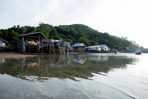 Blick Auf Das Fischerdorf Der Insel Yao Süden Thailands — Stockfoto