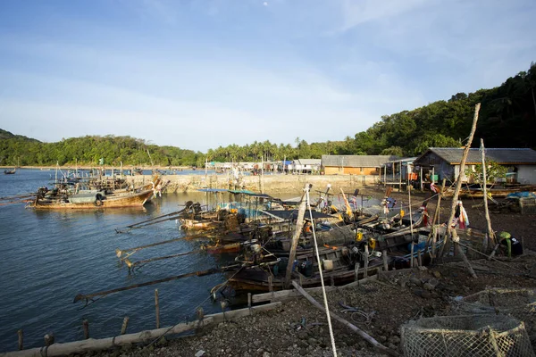 Blick Auf Das Fischerdorf Der Insel Yao Süden Thailands — Stockfoto