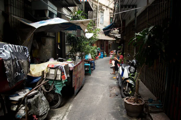 Bangkok Thailand 1St January 2023 Street Food Stall Streets Bangkok — Stock Photo, Image