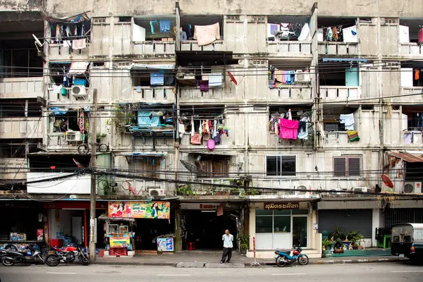 Bangkok Thailand 1St January 2023 Main Facade Gray Building City — Stock Photo, Image