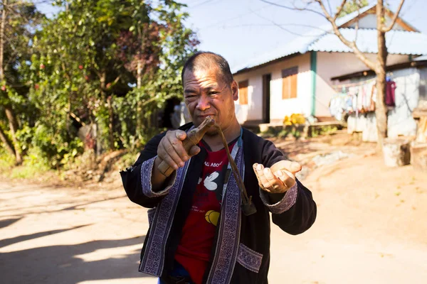 Chiang Mai Thailand Januar 2023 Ein Mann Aus Einer Indigenen — Stockfoto