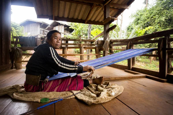 Chiang Rai Thailand 1St January 2023 Woman Indigenous Tribe High — Stock Photo, Image