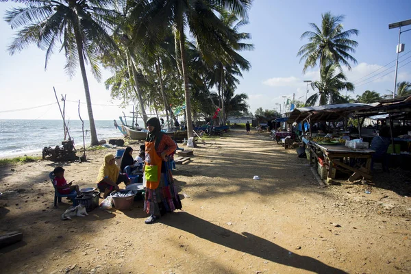 Sichon Thailand Januar 2023 Verkäufer Und Käufer Auf Dem Fischmarkt — Stockfoto