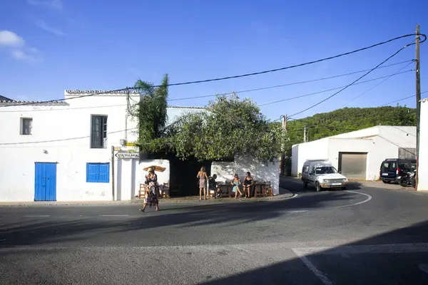 Bar Restaurant Can Anita Sant Carlos Stadt Auf Der Insel — Stockfoto